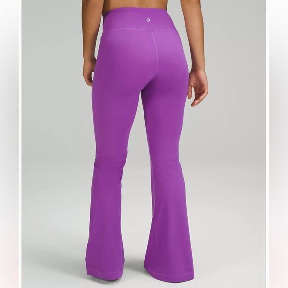 Groove Nulu Super-High-Rise Flared Pant Size 6 Purple New‎ With Tags - Picture 2 of 7